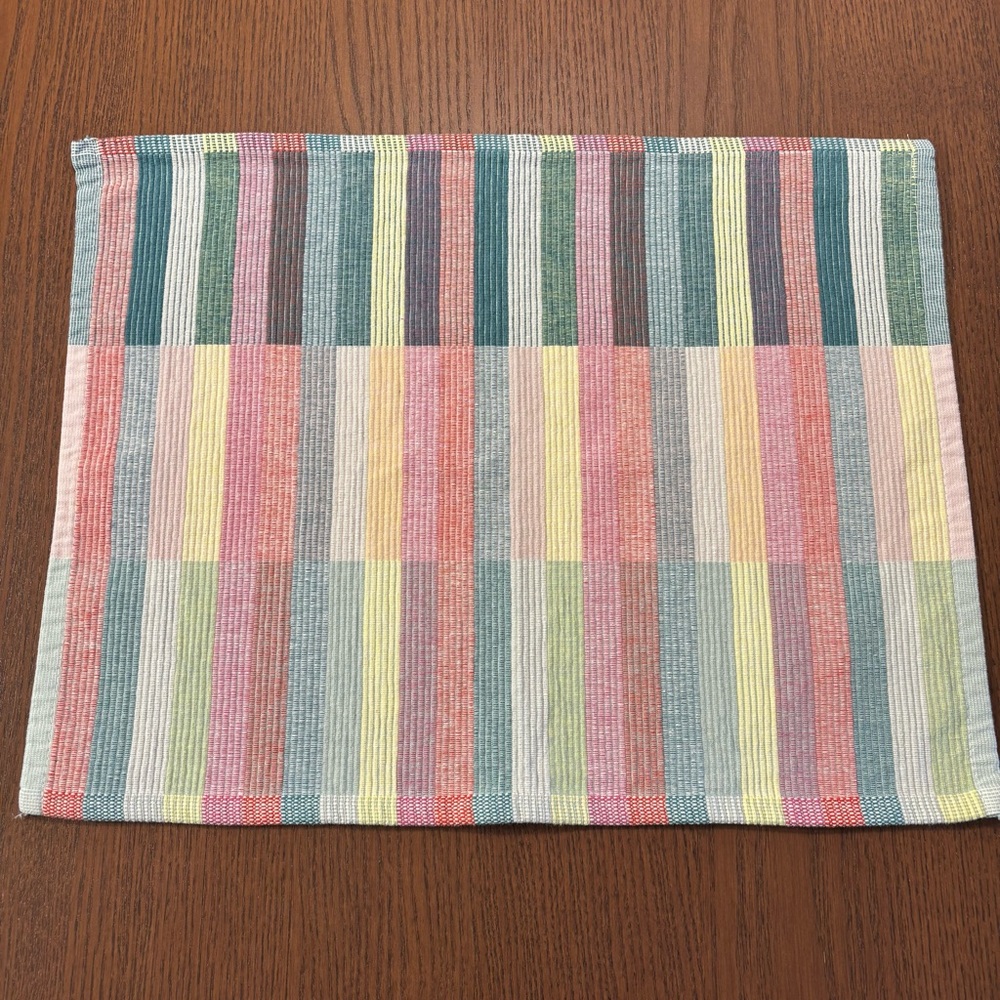 Simons Multicolor Striped Placemats (8 Total) - Picture 2 of 3
